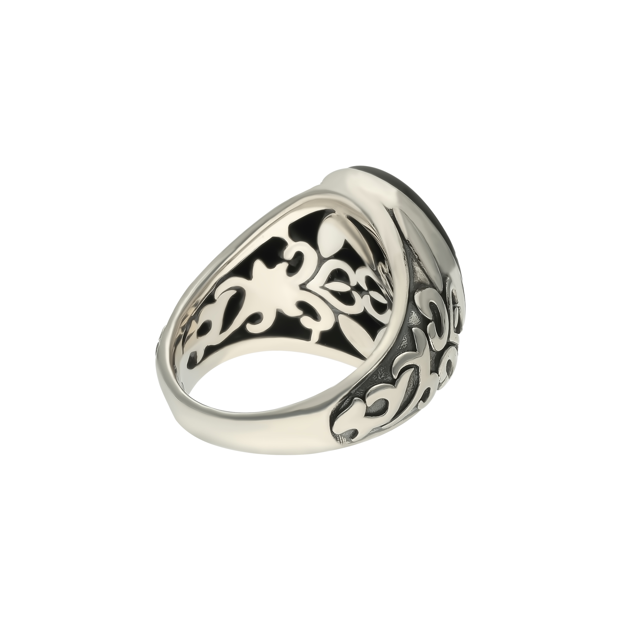 Bague Homme Argent Symbole 11
