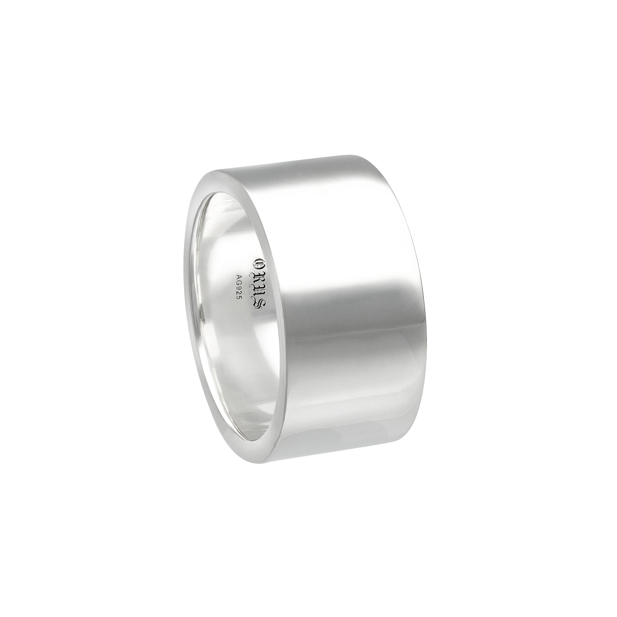 Bague Homme jonc argent lisse profil