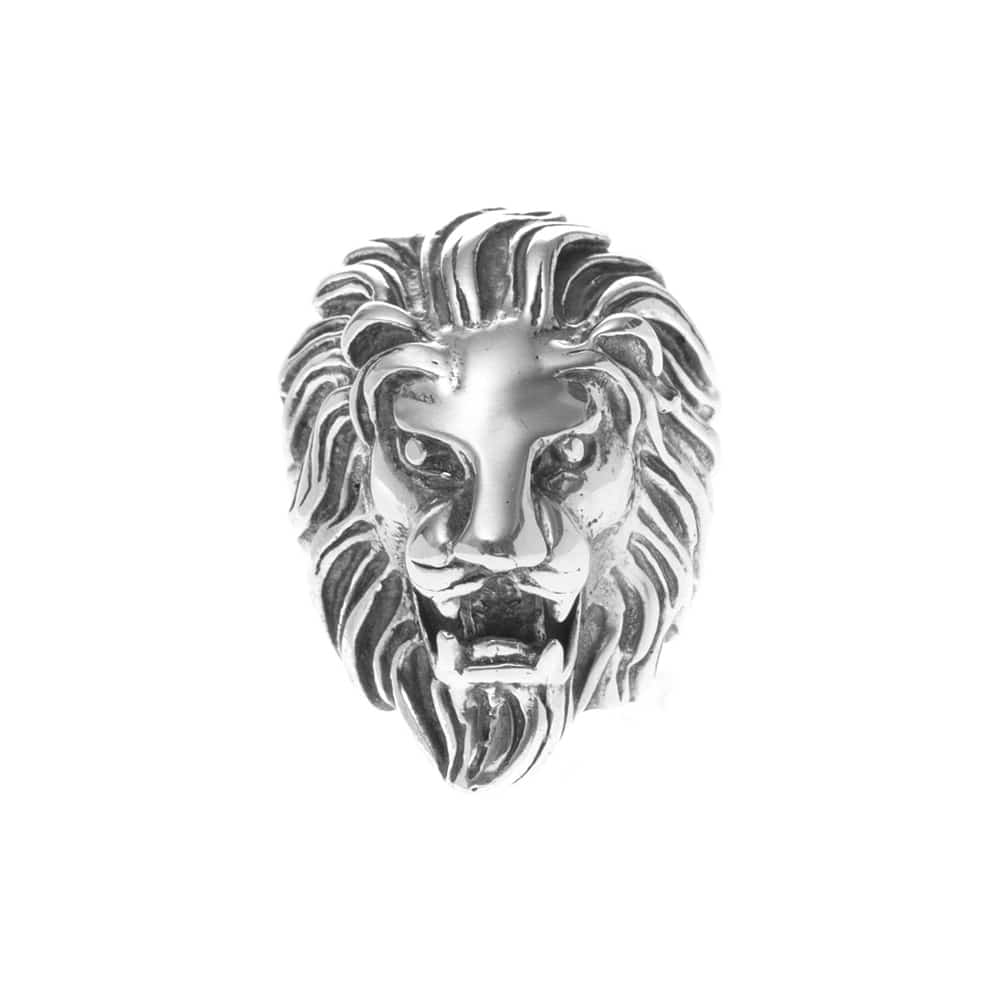 bague-tete-de-lion-sauvage-argent-homme-4