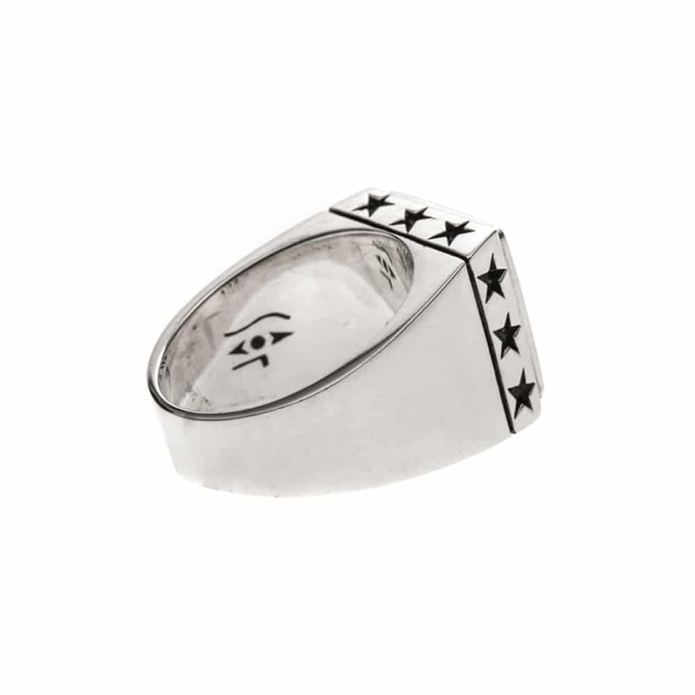 Chevaliere Homme Etoiles Argent 10